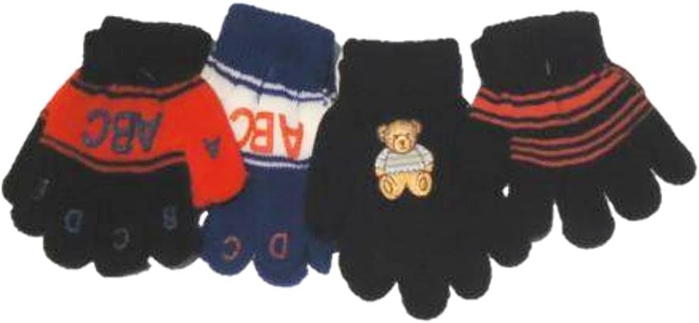 Sona Glv384 Four Pairs Stretch Bubu Magic Gloves for Ages 1-3 Years