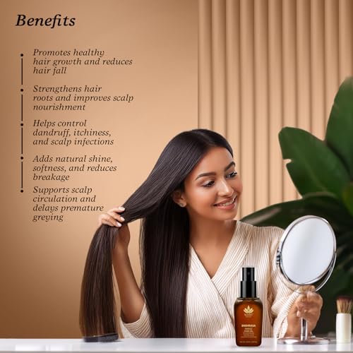 Image of Snehrasa Masaz Hair Oil-100ML with Rosemary, Neem, Bhrigraj & Bakhuchi Oil for Hair-Fall Control, Thickness & Shine | Ayurvedic Scalp Nourishing Oil For All Hair Types
