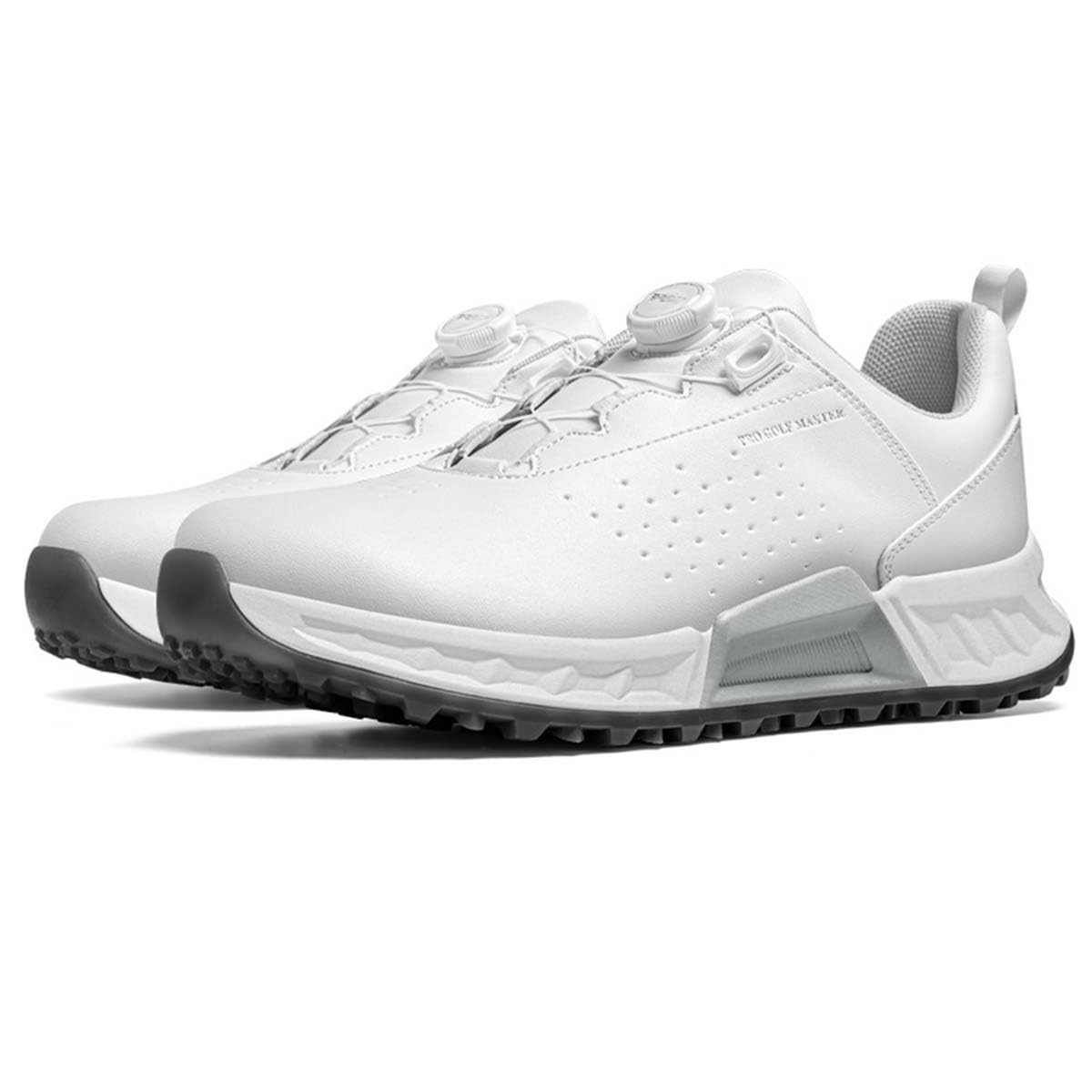 Zapatillas de Golf de Cuero Profesionales para Hombre sin Tacos