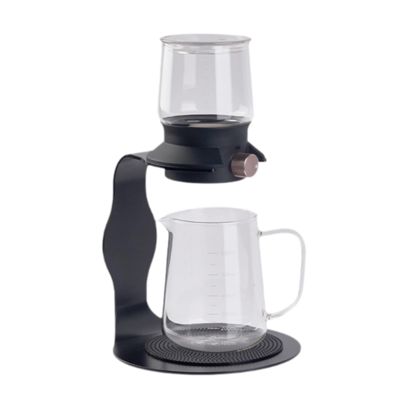 Tetera portátil Goteo, hervidor Agua, Recipiente para Bebidas, fácil Limpiar, té, infusión separada, navideño, 380 Ml Negro