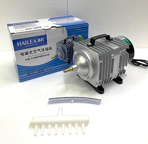 Image of ANMSALES Hailea ACO-388D Magnetic Air Pump AC Series for Pond,Biofloc,Fish Tank,Aquarium,Hydroponics