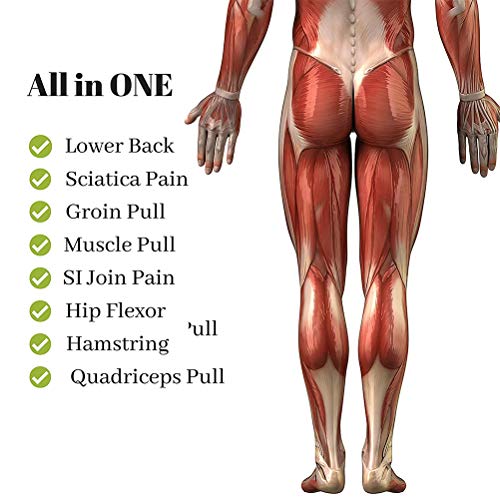 Drfeify Ceinture de Compression Hanche et Aine en Néoprène - Support Musculaire Réglable pour Sportifs - Soulagement Douleurs Sciatalgie Blessures Ischio-Jambiers Cuisses Football Rugby Course à Pied