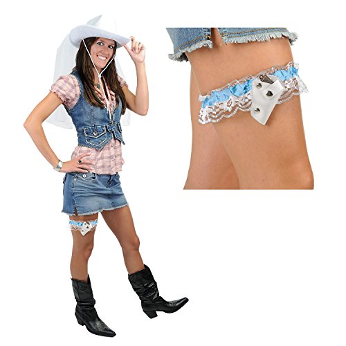 Western Bride's Strumpfband, Party-Zubehör, 1 Stück