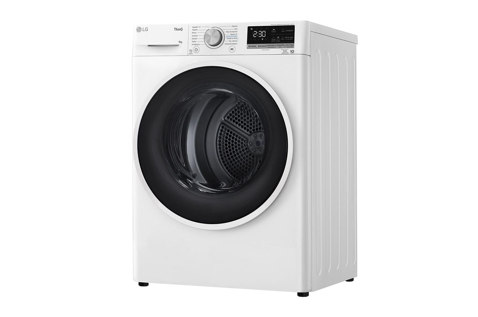 LG RH90V5AV6N Asciugatrice Smart a Carica Frontale 9 Kg, Libera Installazione, Classe D, Intelligenza Artificiale, 60 x 69 x 85 cm - Bianco