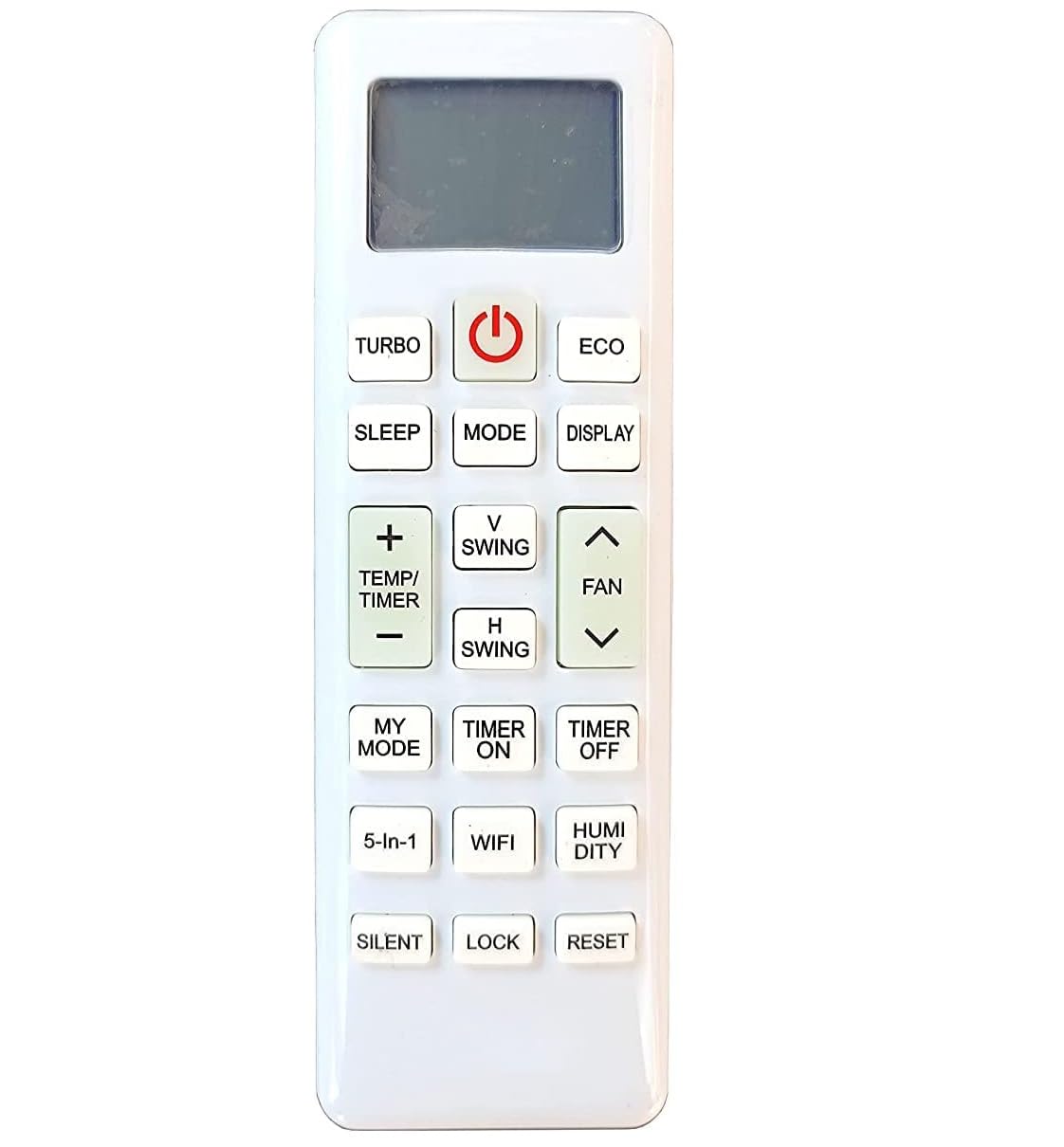 Ac Remote Compatible for Lloyd Split 3Star/5Star Ac Remote No 253 WiFi 5-in-1 Eco Button, White (Your Old Remote Must be Same)-image-5
