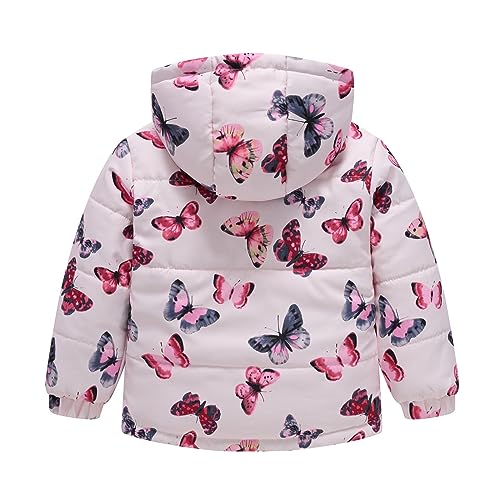 Toddler Boys Girls Winter Hooded Cartoon Printed Top Long Sleeve Zipper Padded Thick Coat Jackets Fall Winter Clothes2