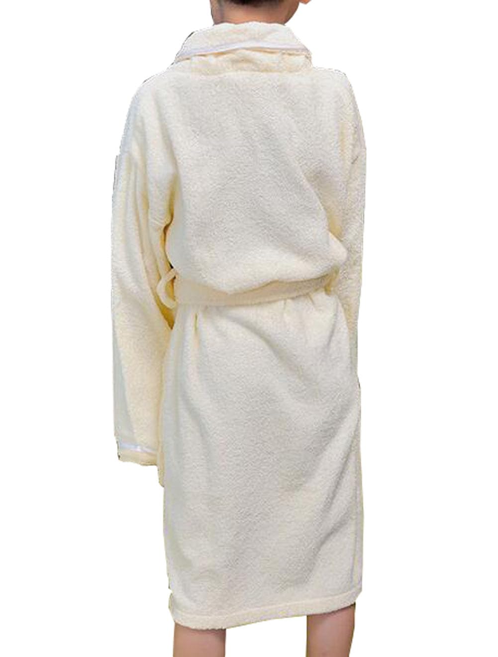 Suplove Children's Solid color Towel Material boys and girls Robe cotton swimming bathrobe thick pajamas (US, Alpha, Medium, Regular, Yellow)