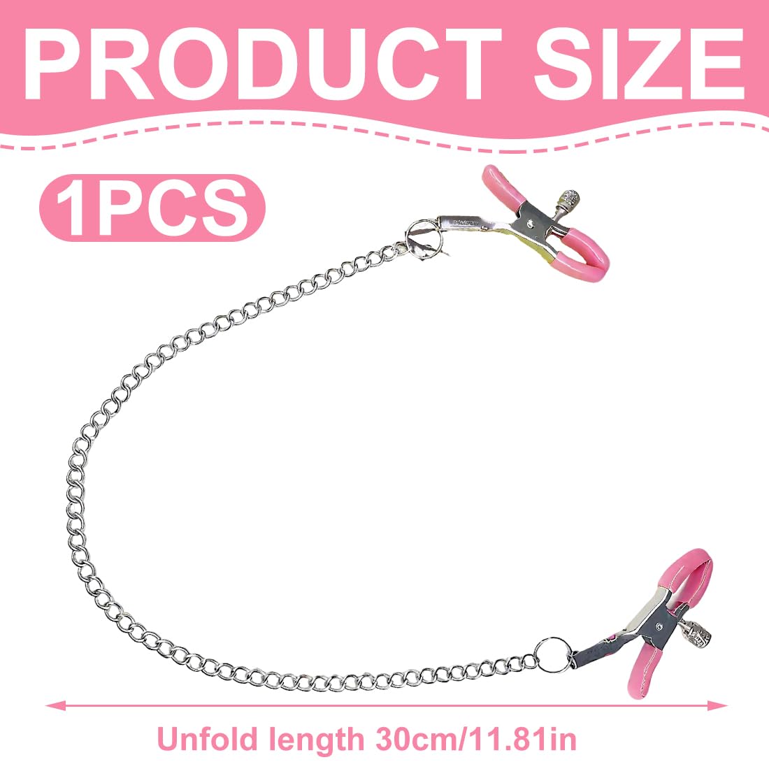 1 Pezzo pinze per capezzoli, Pinze capezzoli, capezzoli stimolanti, Rosa