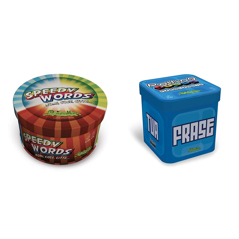 CreativaMente Speedy Words Gioco In Scatola & Rolling Cubes Parolandia Gioco In Scatola, 551