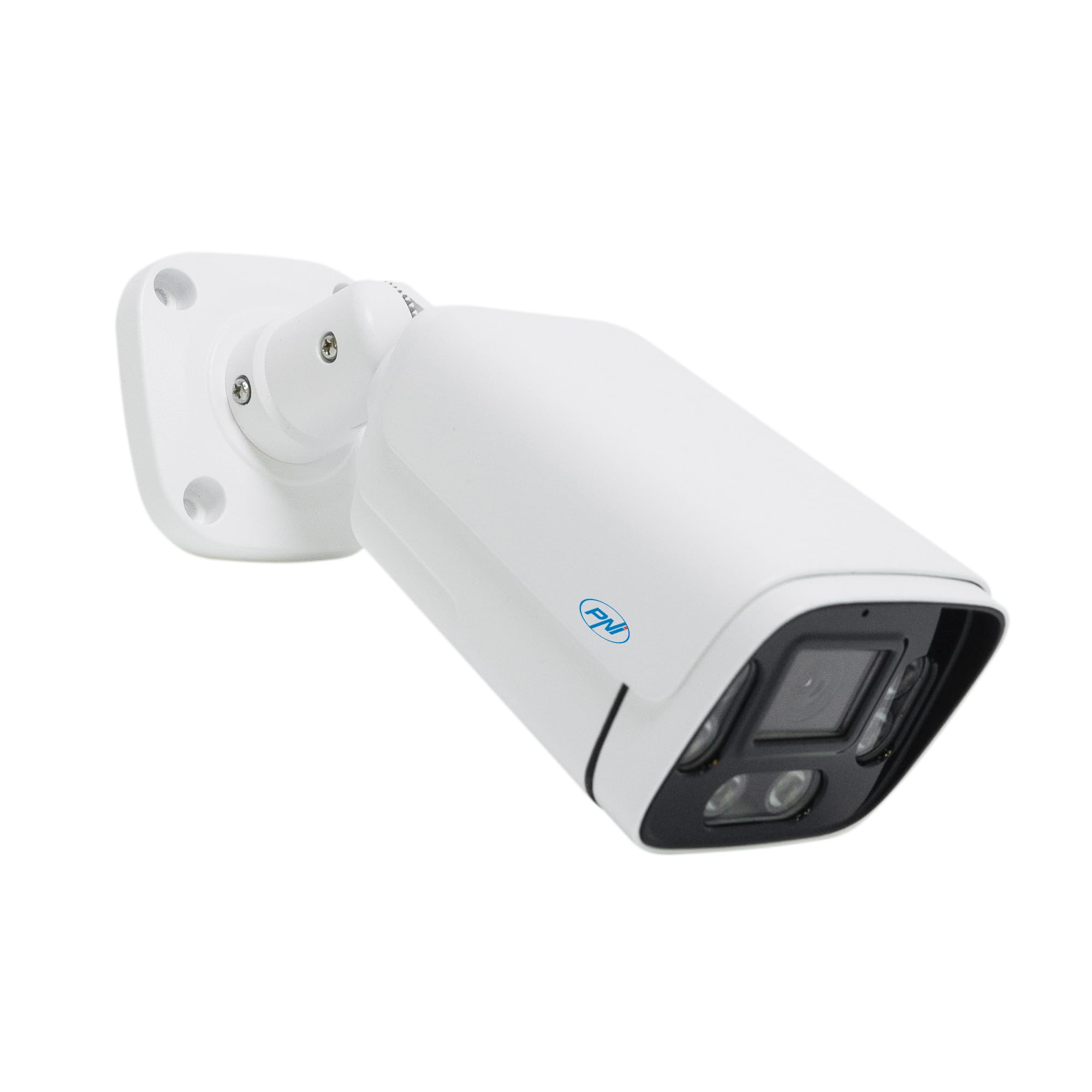 Telecamera di videosorveglianza PNI IP780, 8MP, 4K, IP, 6 LED IR, IP66, Bianco