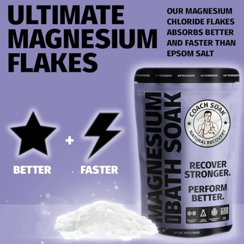 Coach Soak CS Magnesium Flakes Bath Soak - Absorbs Faster Than Epsom Salt Bath Soak thumb #2