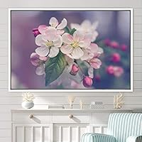 Framed Canvas Wall Art Flora Snapshot Closeup Dark Expressive Farmhouse/Country Floral Multicolor Photography Realism Single - 16x24 inches
