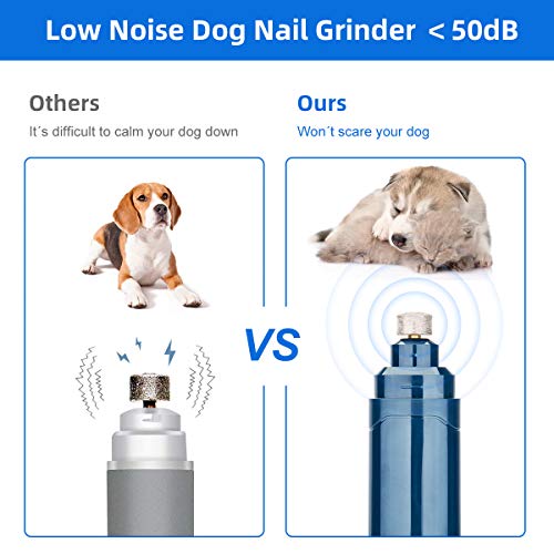 Moedor de unhas para cães grandes e pequenos, gatos, coelhos. O baixo ruído apara unhas sem esforço
