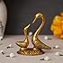 Metal Kissing Duck Showpiece for Home and Living Room Decor, Decorative Items for Home, Antique Home Decor (6 Inches, Golden, 1 Piece)