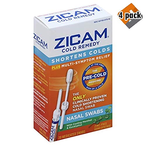 Buy Zicam Cold Remedy Nasal Swabs, 20 Count, ColdShortening Nasal