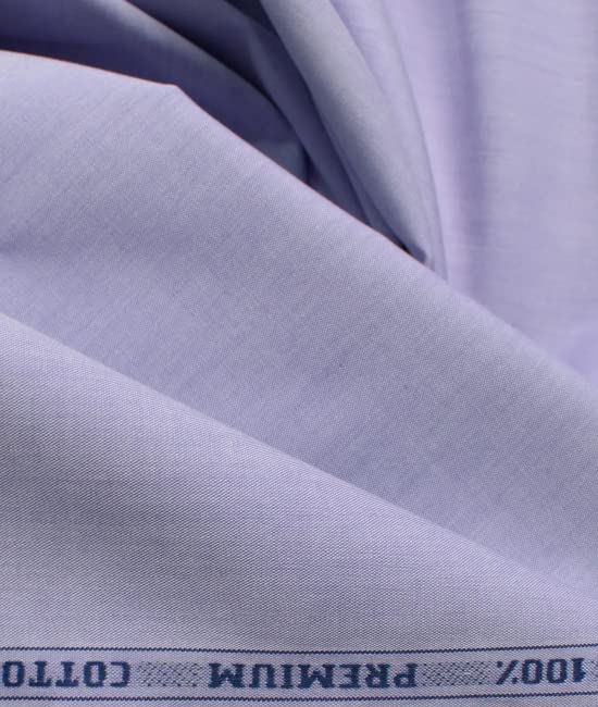 Image of Raymond 100% Cotton Fabric (All Weather Fabric, Unstitched Premium Fabric, Solid, Less Wrinkles) (Purple, 3.5 Meters for Kurta Pajama)