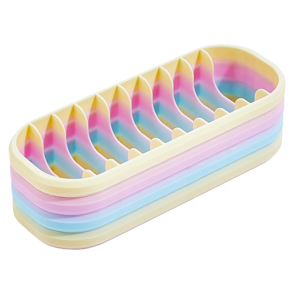 HOBBIESAY 10 Compartment Diamond Art Storage Case Gradient Yellow Diamond Painting Storage Box Portable Organizer for Bagged Rhinestone Bead Diamonds Art Kits Tools Accessories DIY Craft Supplies