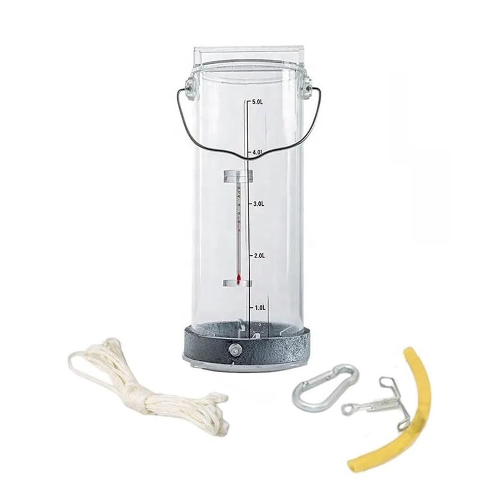 MRVAKDYDI Viscous Liquid Sampler, Deep Water Sampling Dipper with Counterweight, Plastic, 0.5-5L(5L)