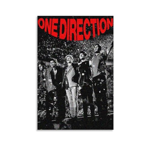 Art One Music Direction - Póster decorativo de lienzo para pared e impresión artística moderna para decoración de dormitorio familiar, 12 x 18 pulgadas (30 x 45 cm)