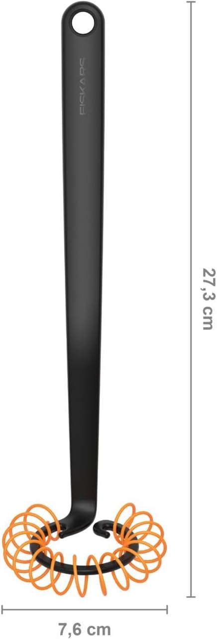 Fiskars Spiral Whisk, Length: 27 cm, Ø 6 cm, Synthetic Material, Functional Form, Black, 1014438