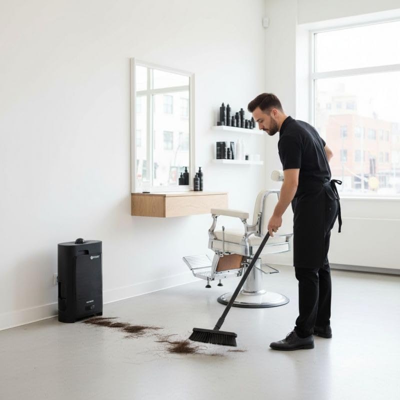 Pattumiera aspirapolvere parrucchiere automatico professionale, senza sacchetto