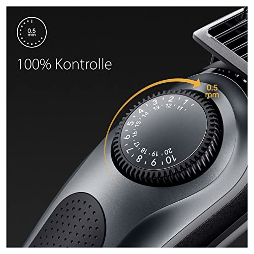 Braun Barttrimmer Series 7, Elektrischer Bartschneider Herren mit 8 Zubehörteile, Ultrascharfe...