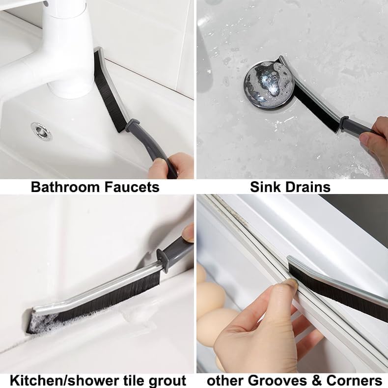 Image of Gap Cleaning Brush Multi-Purpose Door Window Track Deep Cleaning Brush Supplies，Bathroom Gap Cleaning Brush(Multi)(Pack of 1)