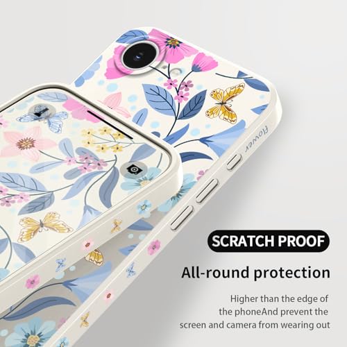 Coque iPhone 16E anti-rayures et flexible en silicone fin fleur de riz - 7