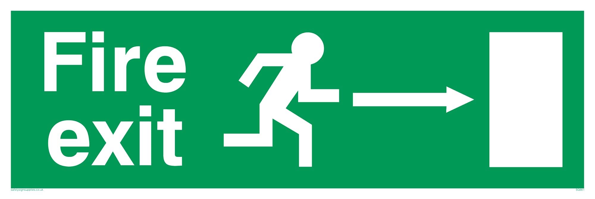 Pack of five - Fire ExitSafety Sign - 300x100mm - L31