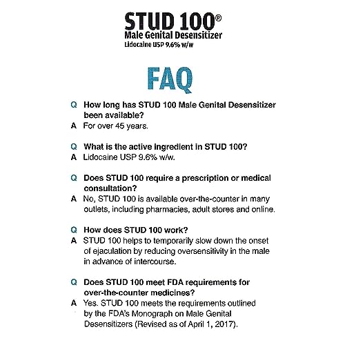 stud 100 male genital desensitizer spray 716- fl ounce box