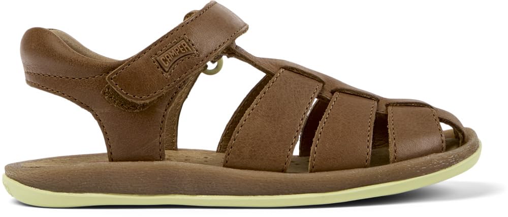 Camper Bicho 80177-005, Sandales Bout Ouvert garçon - Bleu - Blau (Krypton Denim/Bicho Orgreen), 36