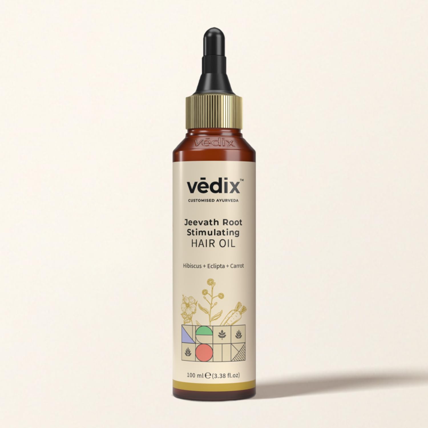 Vedix Jeevath Root Stimulating Ayurvedic Hair Oil| Womens Hair Oils (Normal & Oily Scalp - Wavy & Curly Hair)