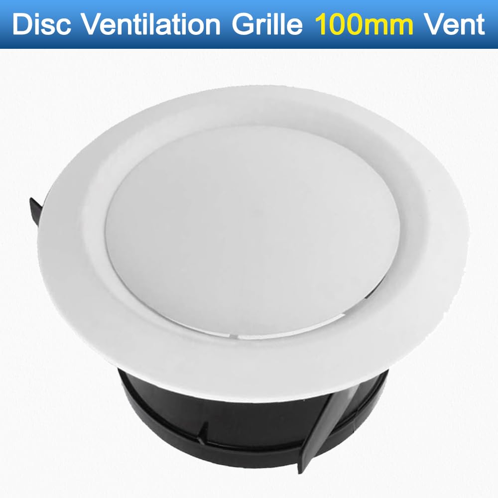 Riloer Cubierta de ventilación circular para caravana de 75 a 200 mm, color blanco