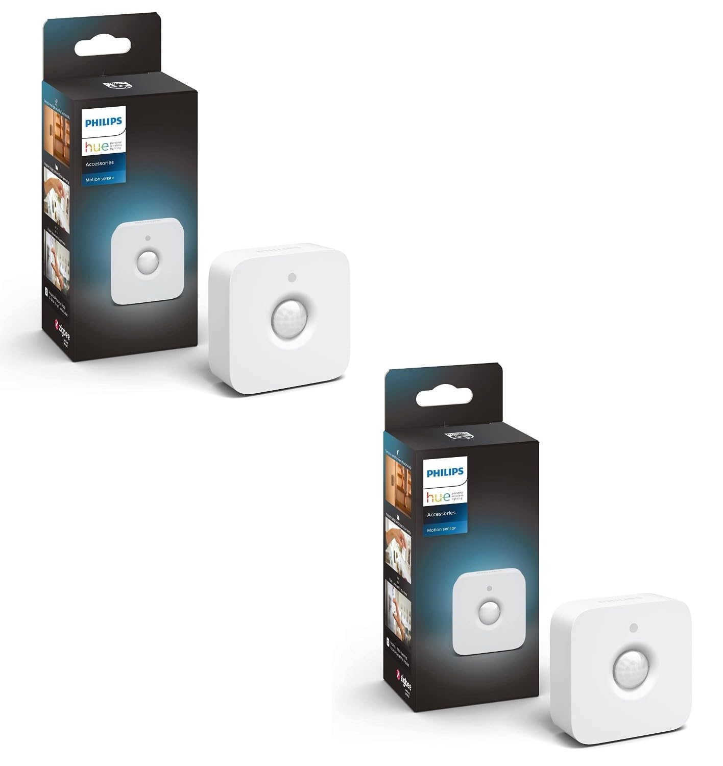 Philips Hue Philips Hue Indoor Motion Sensor with Wireless Control, Smart Lighting Accessory, White – 2 Pack
