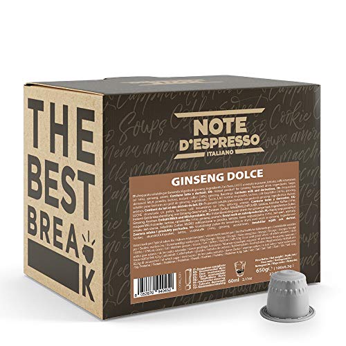 Note d'Espresso - Ginseng - Cápsulas compatibles con Cafeteras NESPRESSO - 100 caps