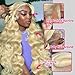 Jewhaut 13x6 613 Lace Front Wig Human Hair 200% Density Blonde Wig Human Hair Body Wave HD Lace Frontal Wigs for Women Pre Plucked Blonde Human Hair Wig 30 Inch