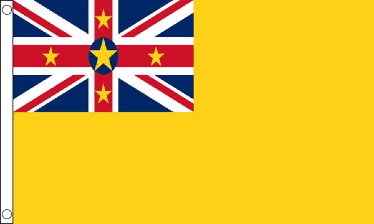 FlagSuperstore Niue Flag 5 x 3 FT - 100% Polyester With Eyelets