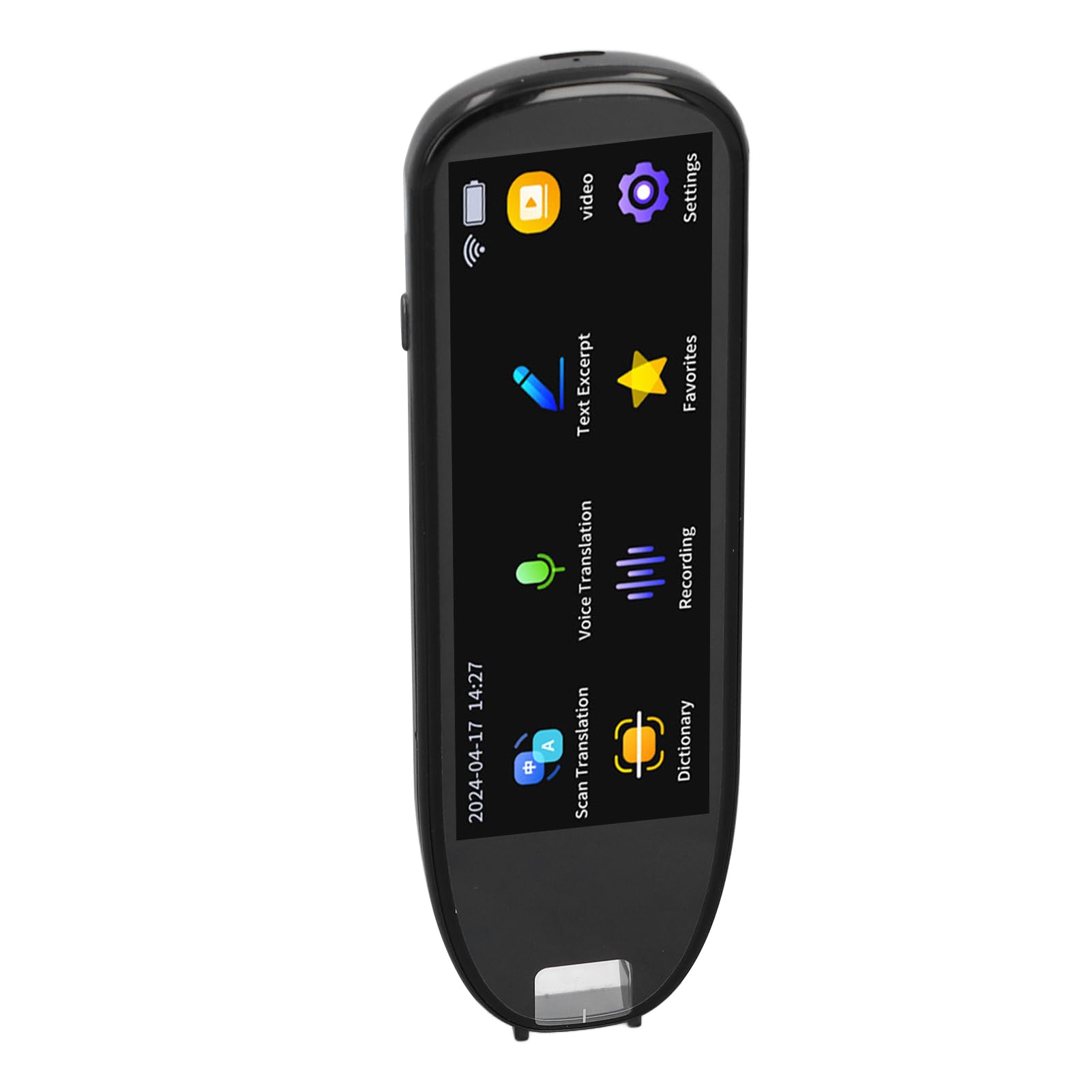 Scan Reading Pen, Reading Pen for Dyslexia, OCR Translation Pen Scanner, Offline Online Smart Reader Portable 2 Way Language Translator Device 5.0in Ultra Big Screen