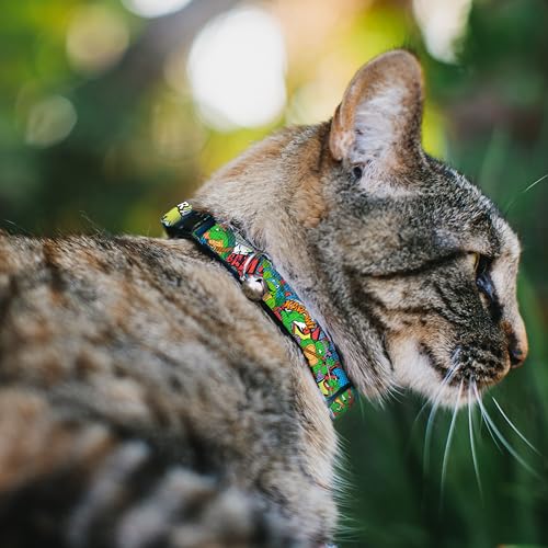 Collar de gato con campana ajustable para evitar pérdidas con clip de plástico resistente 3