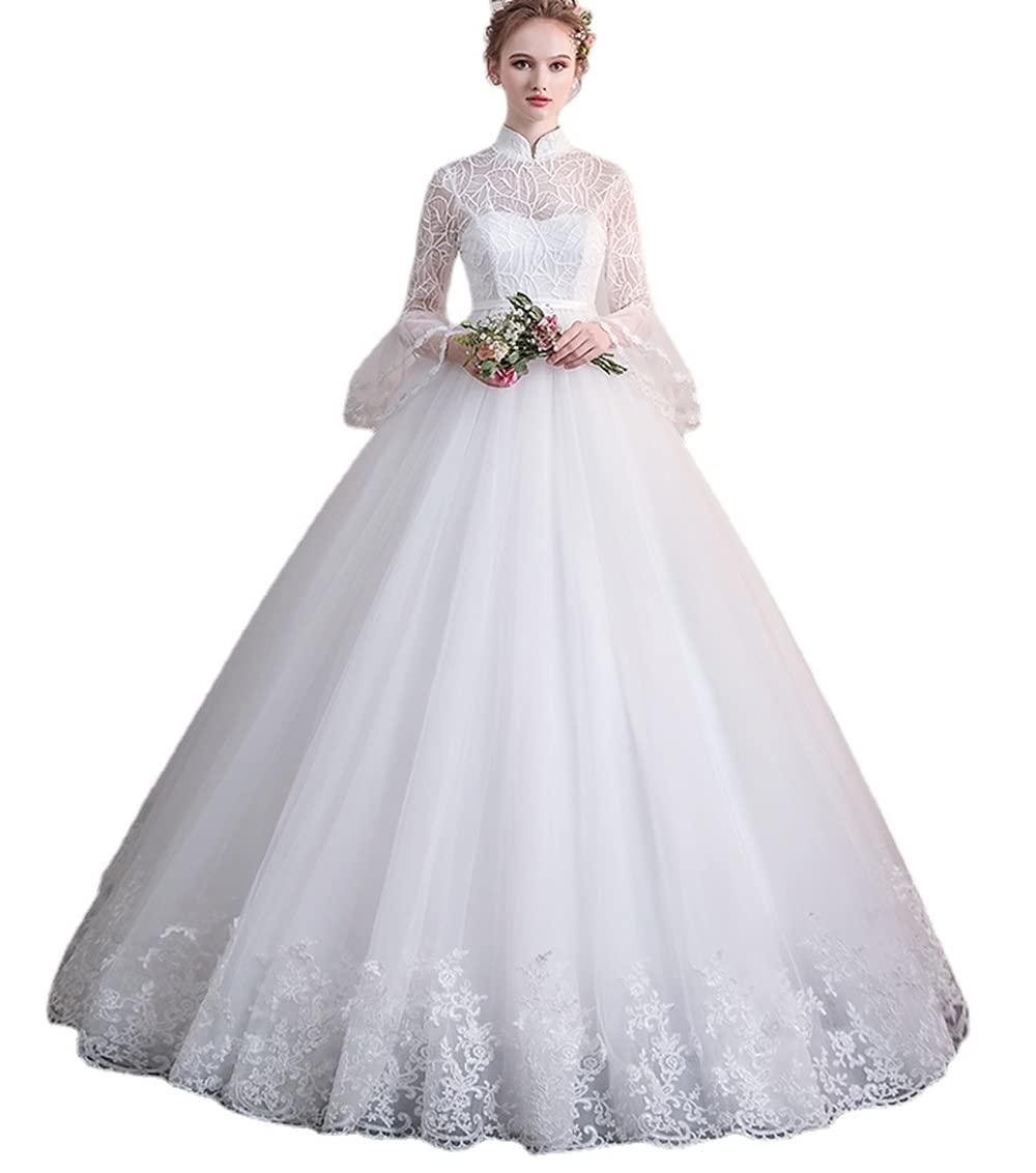 Amazon.co.jp: サイズ有XS/S?3L/4L/5L 花嫁 ウェディングドレス ハイ 