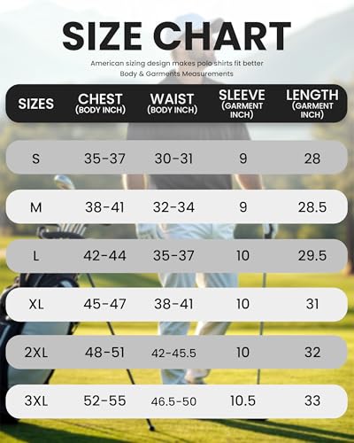 NY Threads Men's Golf Polo Shirt UPF 70+ Regular Fit Moisture Wicking Quick Dry Performance Short Sleeves Polo2