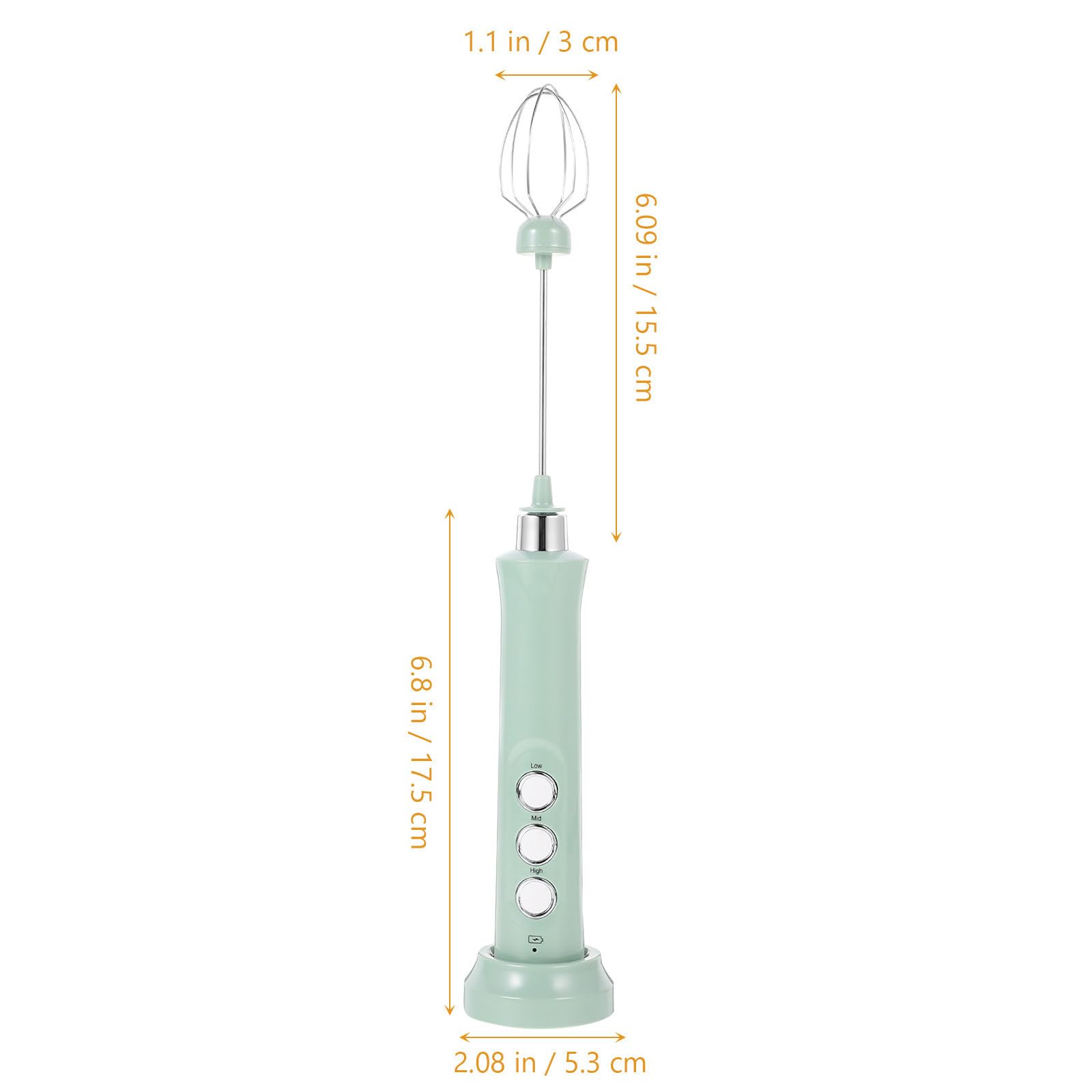 Montalatte Elettrico Ricaricabile Mini Verde 1200mah