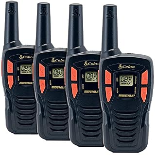 COBRA CX190-4 4 Pack Walkie Talkies - Rechargeable, Long Range 16-Mile Two Way