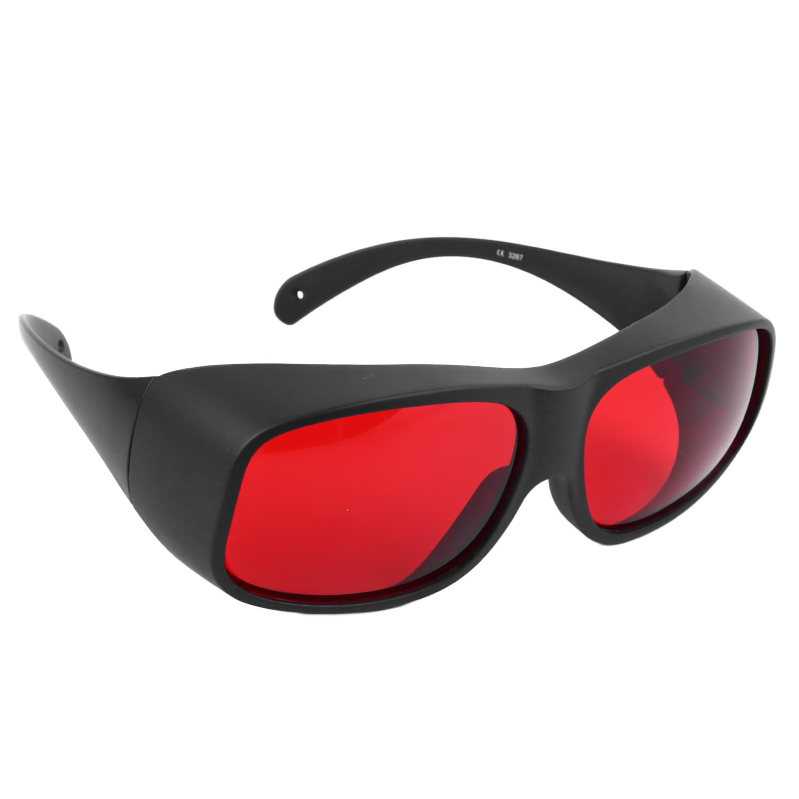Laserowe okulary bezpieczeństwa Gogle Ochronne Czerwona Black Rama 200 590 Nm Ochrona oka na laboratoryjne badania biologiczne Kontrola przemysłowa medyczna