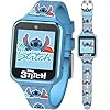 Disney Stitch – Reloj inteligente para niños con 10 caras personalizables, Azul, Reloj inteligente