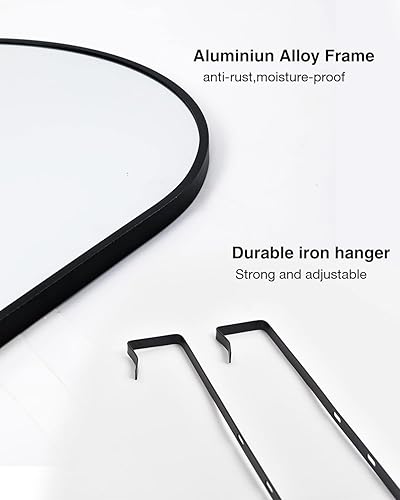 Miniatura 4 de Espejo de arco de longitud completa, espejo de puerta de longitud completa, espejo sobre la puerta de longitud completa, espejo de 48 x 14 pulgadas,