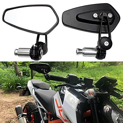 Universal 7/8" 22Mm Handle Bar End Side Rearview Mirrors For Racing Sports Bike Scooter Honda Yamaha #TOP3
