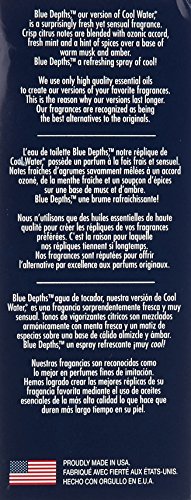 Blue Depths, Version Of Davidoff Cool Water Eau De Toilette Spray For Men, 2.5 Oz #TOP6