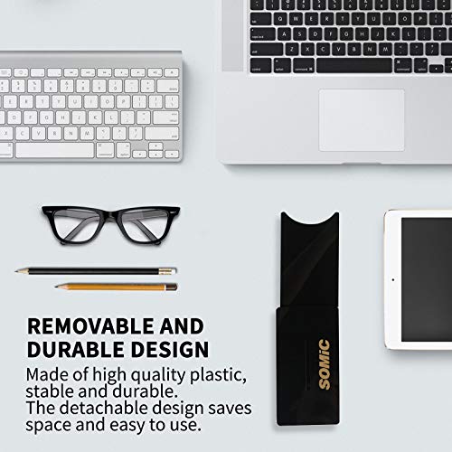 Somic Black Headphone Stand Gaming Headset Holder With Solid Base And Flexible Earphone Hanger With Supporting For All Headphones Size #TOP5