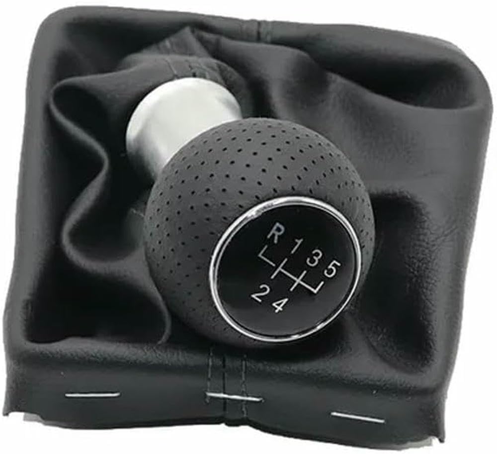 GZNBB Car Manual Gear Shift Knob Boot Cover Gaiter Lever Shifter Handle Stick, for Audi A3 S3 8P